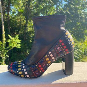 Stephane Kelian Women Multicolor leather ankle boots - Size 8 US, 38 EUR